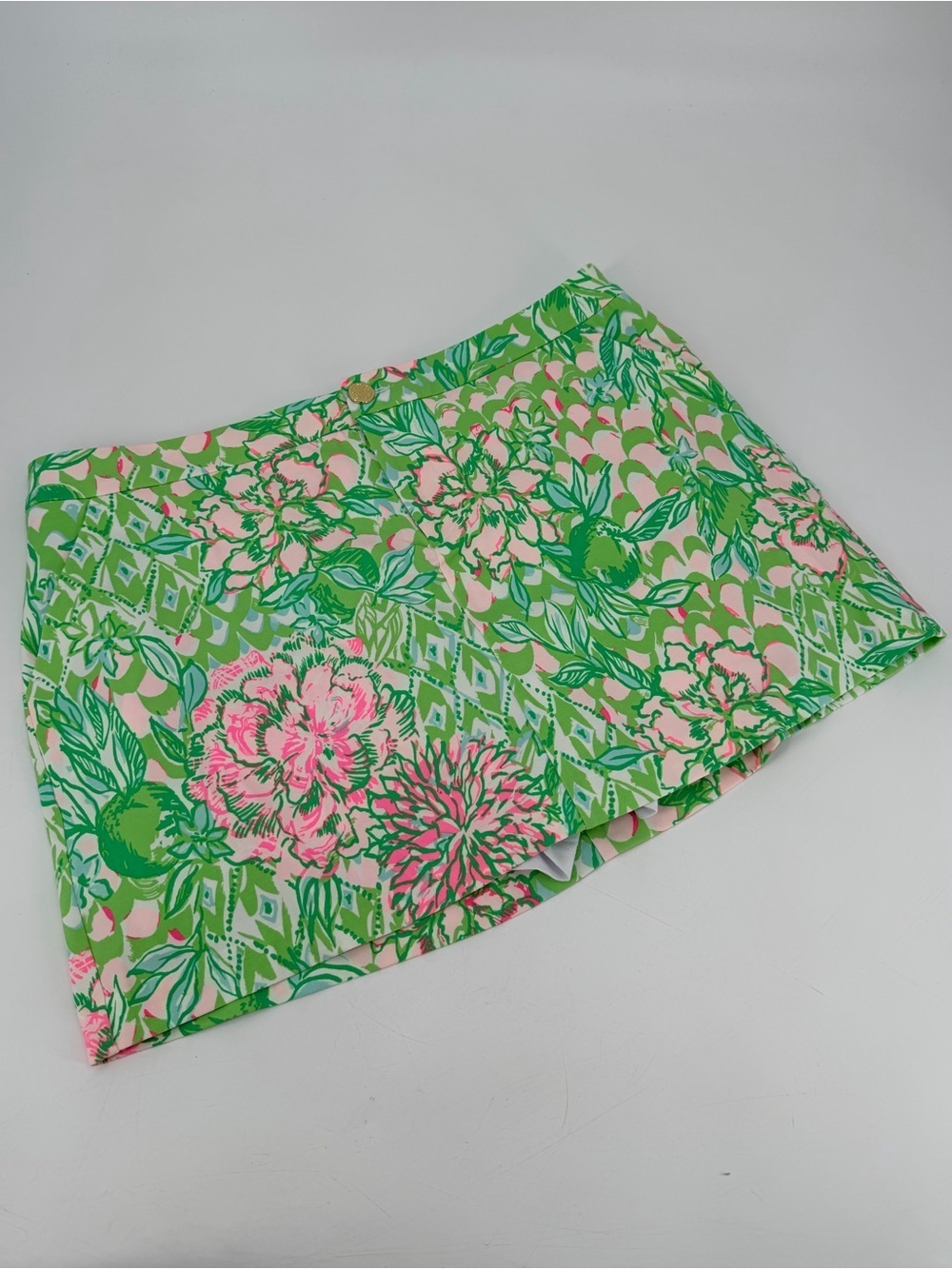 Lilly Pulitzer Colette Skort Skirt Lime Feeling Good 14